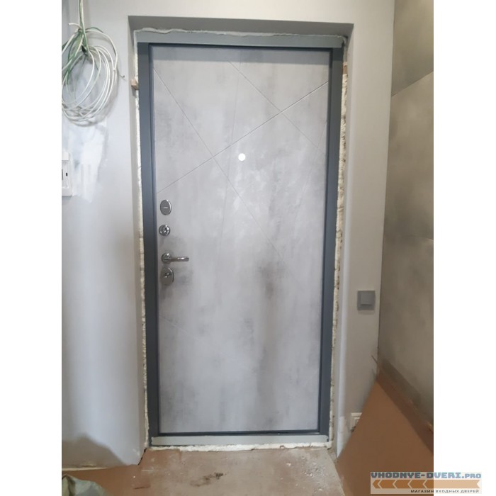 Входная металлическая Дверь АСД Дуэт Б / Белый матовый
