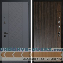 Входная дверь АРМА Домино 24 Дуб антик + патина черная