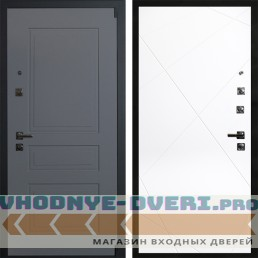 Входная дверь АРМА Нео Ясень 07 Белый матовый