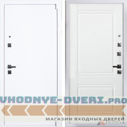 Входная дверь АРМА Сити Вайт 18 Белый матовый