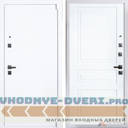 Входная дверь АРМА Сити Вайт 23 Рал 9003