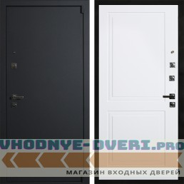 Входная дверь АРМА Сити Блэк 13 Белый матовый