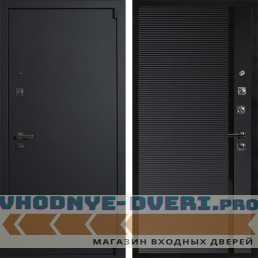 Входная дверь АРМА Сити Блэк 14 Шагрень черная