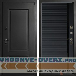 Входная дверь АРМА Сургут Термо 14 Шагрень черная (наружная)