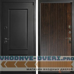Входная дверь АРМА Сургут Термо 24 Дуб антик + патина черная