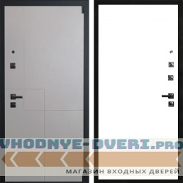 Входная дверь АРМА Техно 05 Софт белый в квартиру