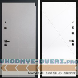 Входная дверь АРМА Техно 07 Белый матовый