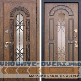 Витра (VITRA) 13 см  с окном и ковкой (Грецкий орех)