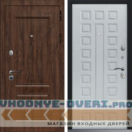 Входная дверь CommandDoors CHALET 01 Альберо Браш Грей