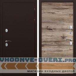 Металлическая Дверь CommandDoors ТЕРМО СИБИРЬ 00 Дуб Бомонт
