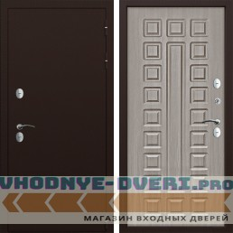 Металлическая Дверь CommandDoors ТЕРМО СИБИРЬ 01 Белая лиственница