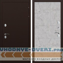 Металлическая Дверь CommandDoors ТЕРМО СИБИРЬ 38 Бетон молочный
