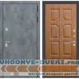 Входная дверь Лабиринт Бетон 17 - Золотой дуб