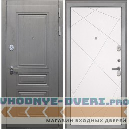 Дверь Интекрон Брайтон Лучи-М (Графит / Софт милк)