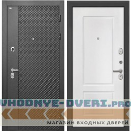 Дверь Интекрон Олимпия Black КВ-2 (Белая матовая)