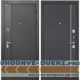 Дверь Интекрон Олимпия Black Лучи-М (Венге распил кофе)