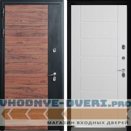Дверной континент ДК-15 ТЕРМО красное дерерво муар Лайн-Б-Белое-дерево