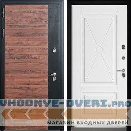 Дверной континент ДК-15 ТЕРМО красное дерерво муар ФЛ-617 Софт-рикамо-милк