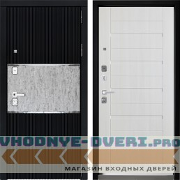 Дверной континент ДК-13 Софт черный серебро ДК-70