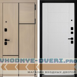 Дверной континент ДК-14 Венге бангуи серебро Лайн-Б-Белое-дерево