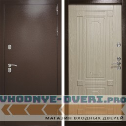 Входная дверь Континент — Термаль Ультра Беленый дуб