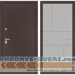 Входная дверь Лабиринт CLASSIC антик медный 21 - Грей софт