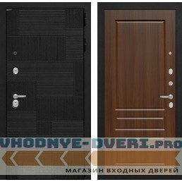 Входная дверь Лабиринт PAZL 03 - Орех бренди (наружная)