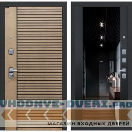 Входная дверь RITM с Зеркалом тонированным Максимум - Черный кварц