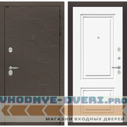 Входная дверь Лабиринт SMOKY 26 - Эмаль RAL 9003