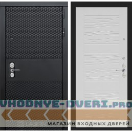 Входная дверь Лабиринт BLACK 06 - Белое дерево