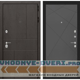Входная дверь Лабиринт URBAN 24 - Графит софт