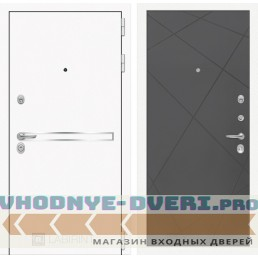 Входная дверь Лабиринт Лайн WHITE 24 - Графит софт