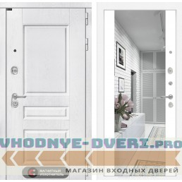 Входная дверь VERSAL с Зеркалом Максимум - Белый софт