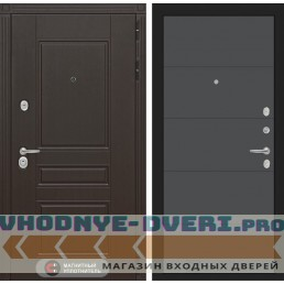 Входная дверь Лабиринт Мегаполис 13 - Графит софт
