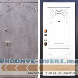 ReX (Рекс) Дуэт Б Бетон темный ФЛ-240 Белый ясень