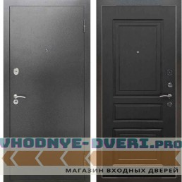 Входная металлическая дверь Рекс 2А Серебро антик ФЛ 243 Венге (наружная)