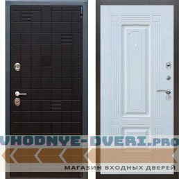 Входная металлическая дверь Рекс 12 Тетрис ФЛ 2 Силк сноу