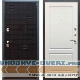 Входная металлическая дверь Рекс 12 Тетрис ФЛ 1 Силк сноу