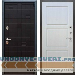 Входная металлическая дверь Рекс 12 Тетрис ФЛ 3 Лиственница бежевая