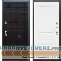 Входная металлическая дверь Рекс 12 Тетрис ФЛ 243 Силк сноу