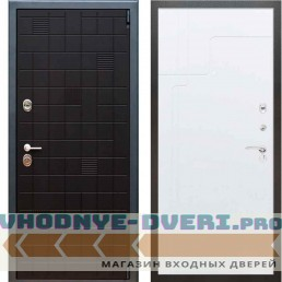 Входная металлическая дверь Рекс 12 Тетрис ФЛ 246 Белый ясень