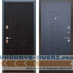 Входная металлическая дверь Рекс 12 Тетрис ФЛ 289 Ясень черный