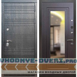 Входная дверь Рекс 14 Роял вуд черный ФЛЗ 120 Венге (наружная)