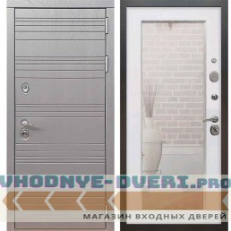 Входная дверь Рекс 14 Роял вуд графит Пастораль Белый ясень