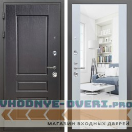 Shelter: Дверь стальная КОМФОРТ Дуб английский/Белый матовый (13)