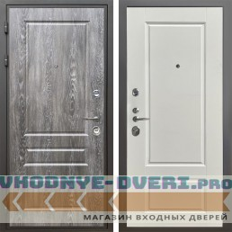 Shelter: Дверь стальная КОМФОРТ Дуб шале серебро/Силк тирамиссу (5)