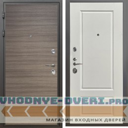 Shelter: Дверь стальная КОМФОРТ Дуб тоскано поперечный/Силк тирамиссу (5)