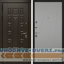 Стальная дверь в квартиру Сударь МД-38 Венге - Д11 Силк маус