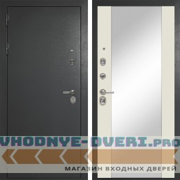 Входная дверь Сударь Diva MD 40 Титан Серый - M15 Шампань с зеркалом