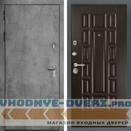 Стальная дверь в квартиру Сударь MД 51 Бетон тёмный - М2 Венге